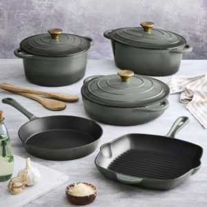 Cast Iron 7 Piece Cookware Set – Charcoal Collection